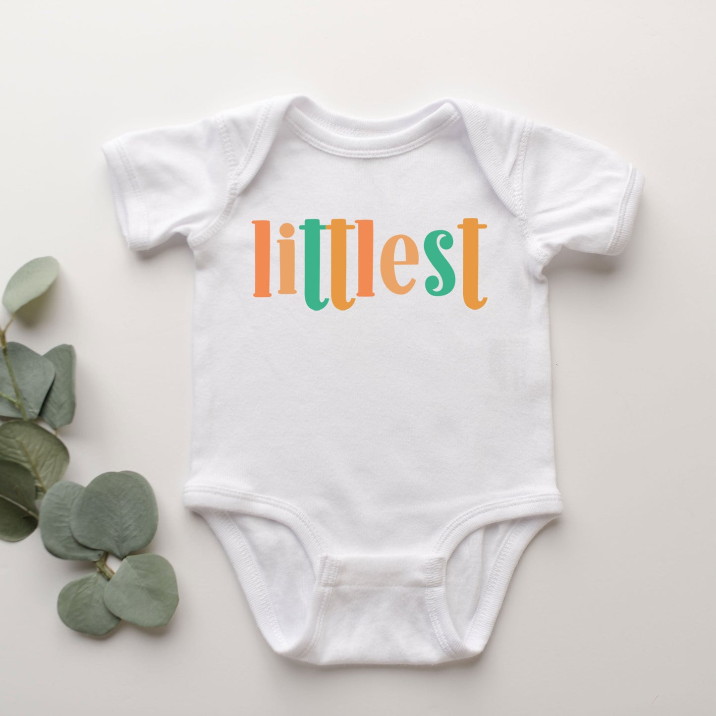 Littlest Colorful | Baby Graphic Short Sleeve Onesie
