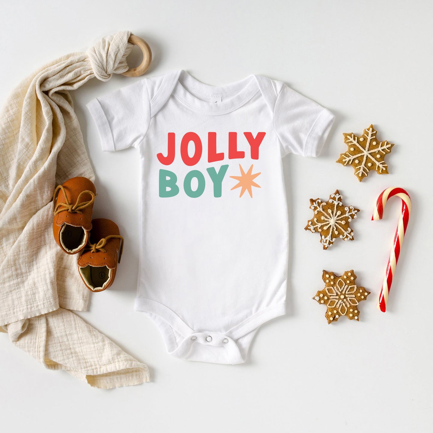 Jolly Boy Star | Baby Graphic Short Sleeve Onesie