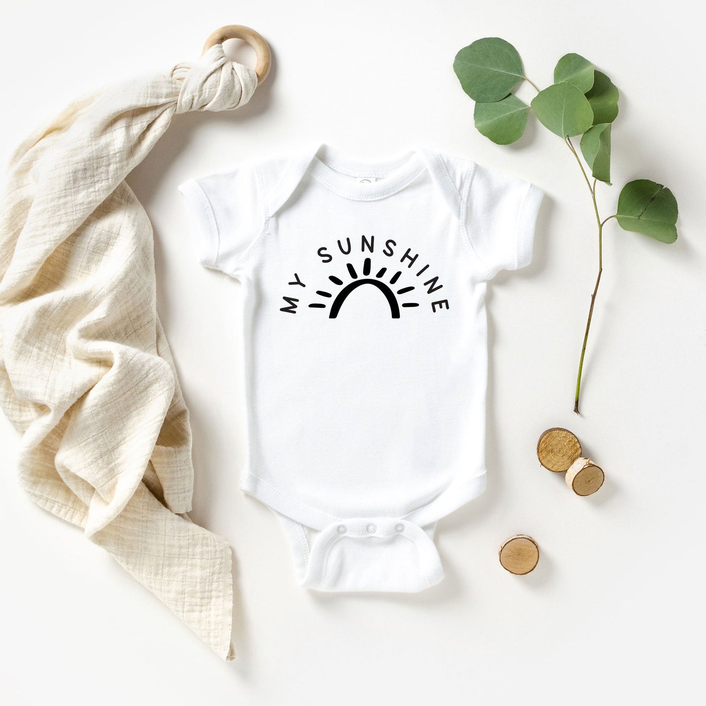 My Sunshine With Sun | Baby Graphic Short Sleeve Onesie