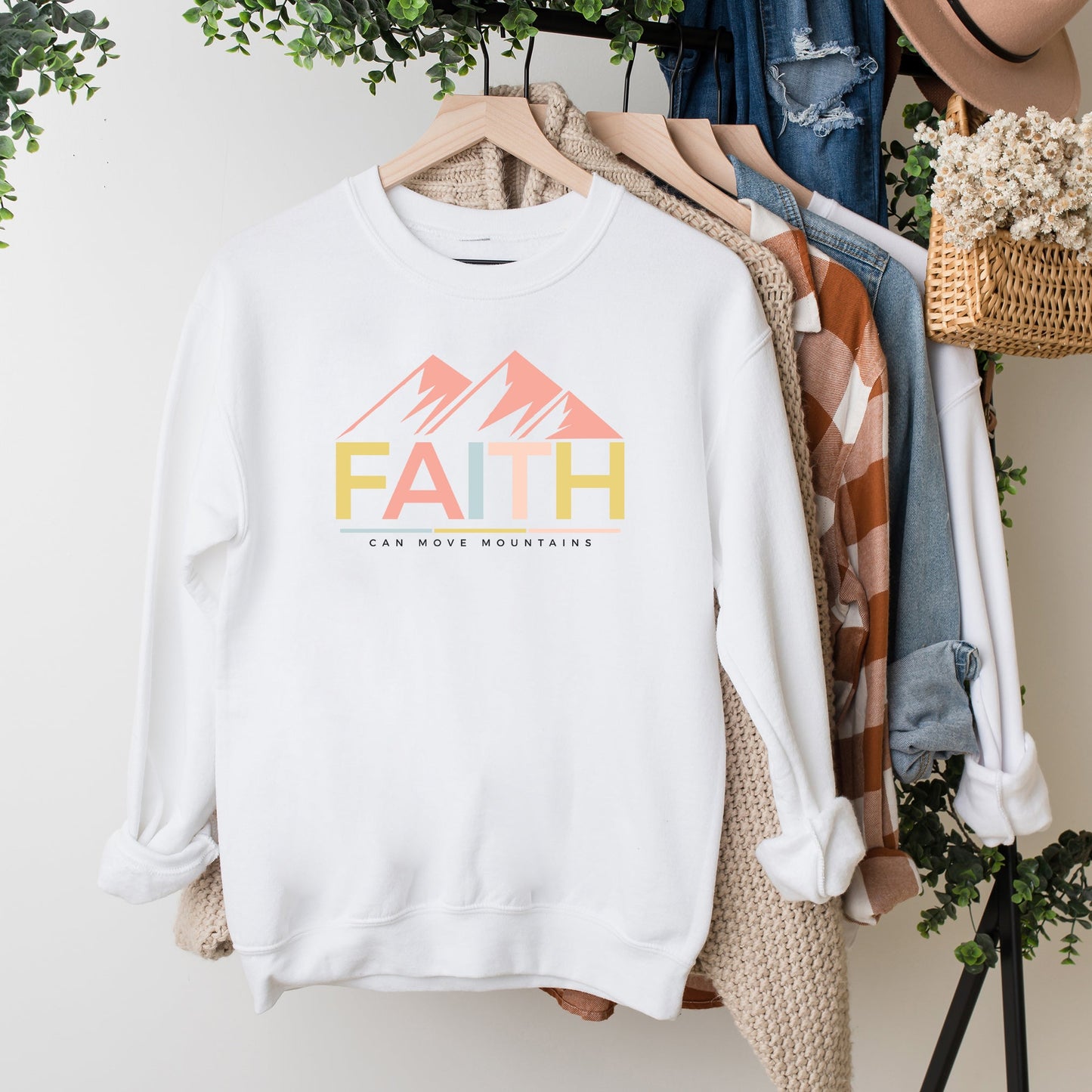 Bright Faith Can Move Mountains | Sweatshirt