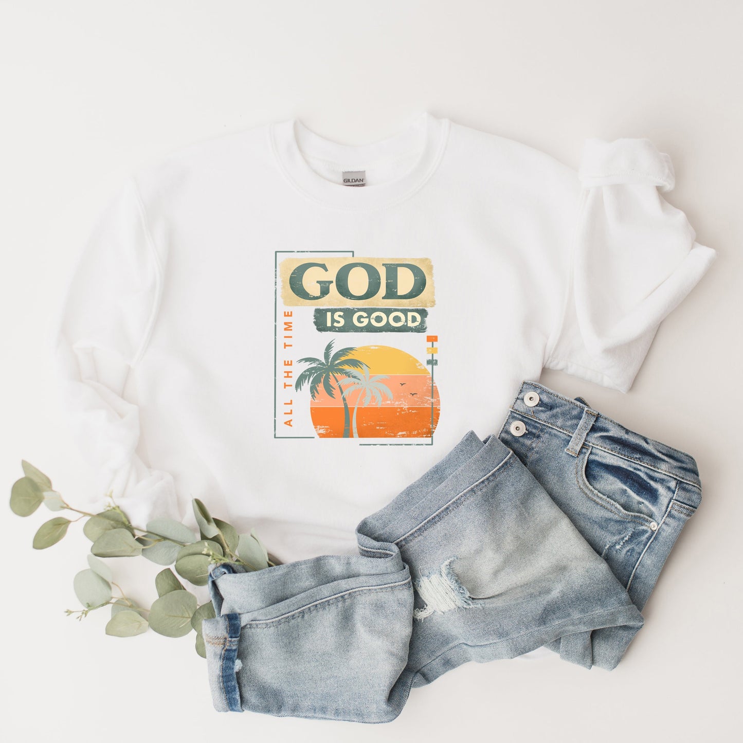 God Is Good Sunset | Sweatshirt