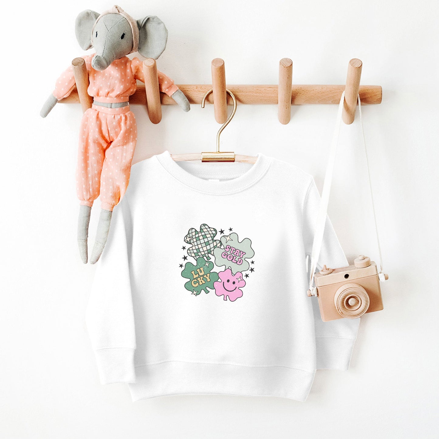 Stay Gold Lucky Shamrocks | Toddler Sweatshirt