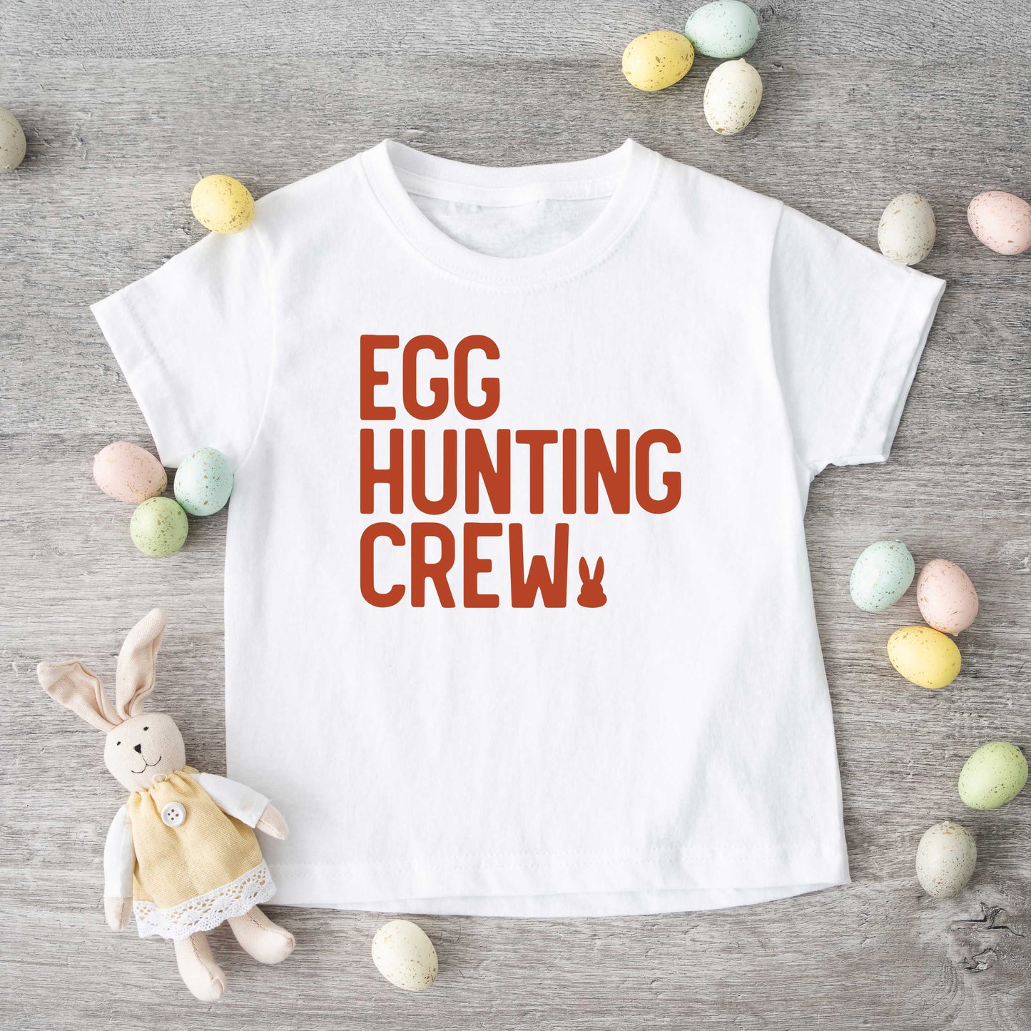 Egg Hunting Crew Bunny | Youth Short Sleeve Crew Neck
