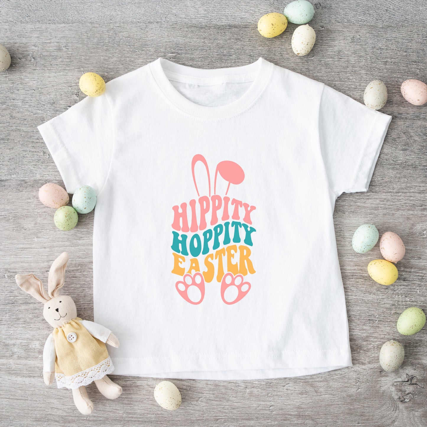 Hippity Hoppity Easter | Toddler Short Sleeve Crew Neck