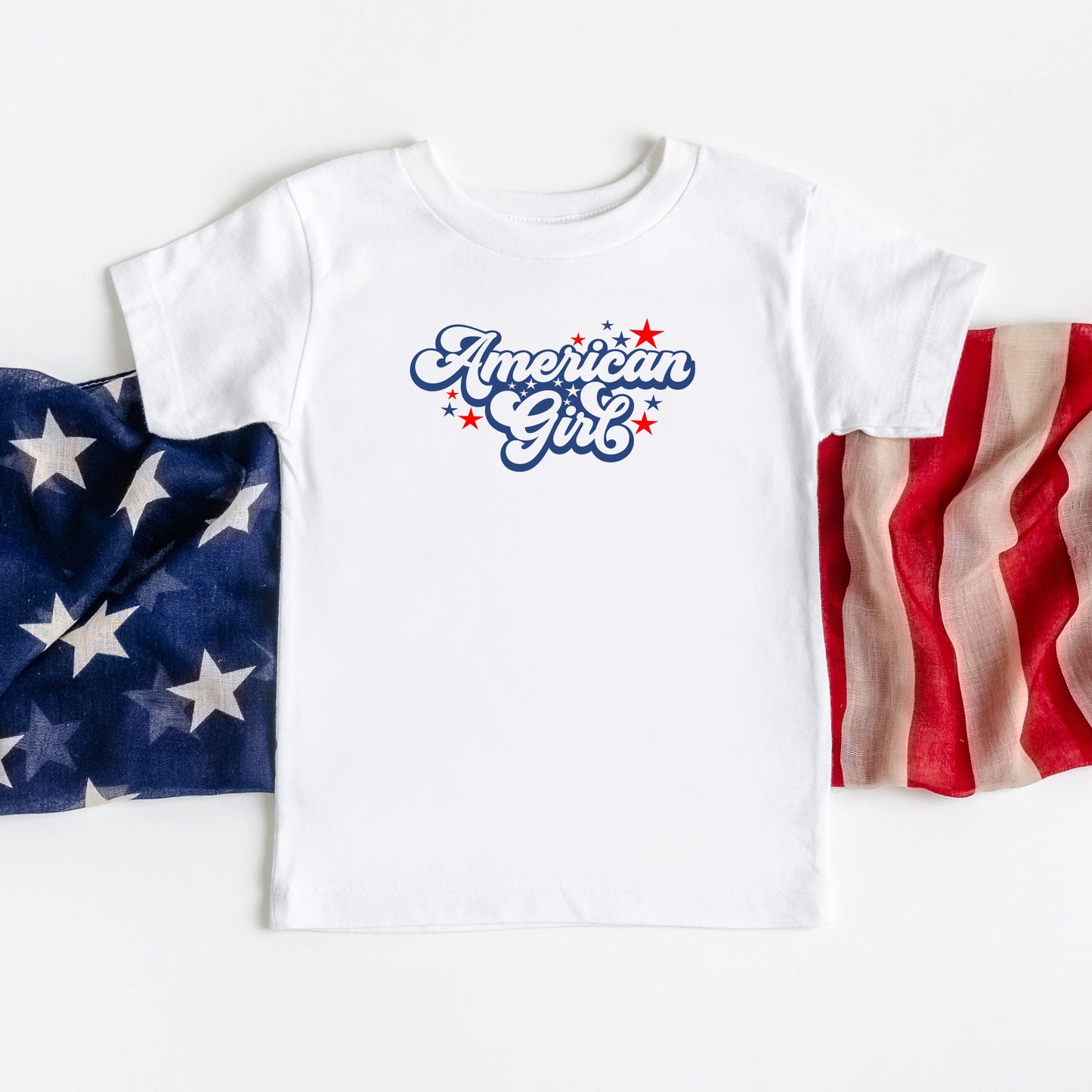 American Girl Retro Stars | Youth Short Sleeve Crew Neck