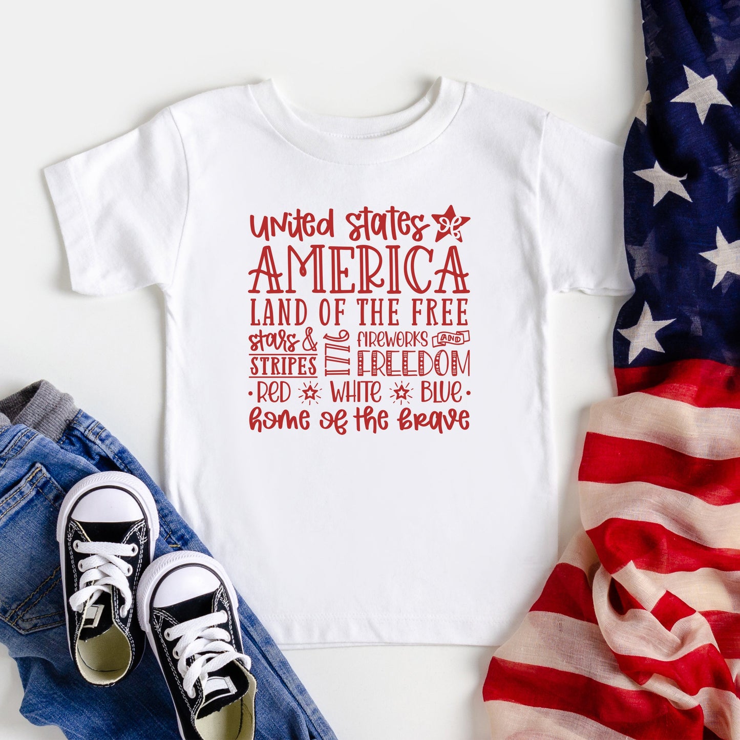 4th of July Subway | Toddler Short Sleeve Crew Neck