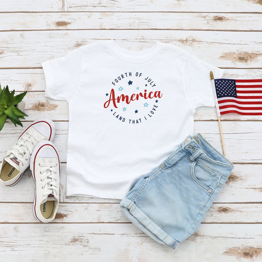 Land That I Love Colorful | Youth Short Sleeve Crew Neck