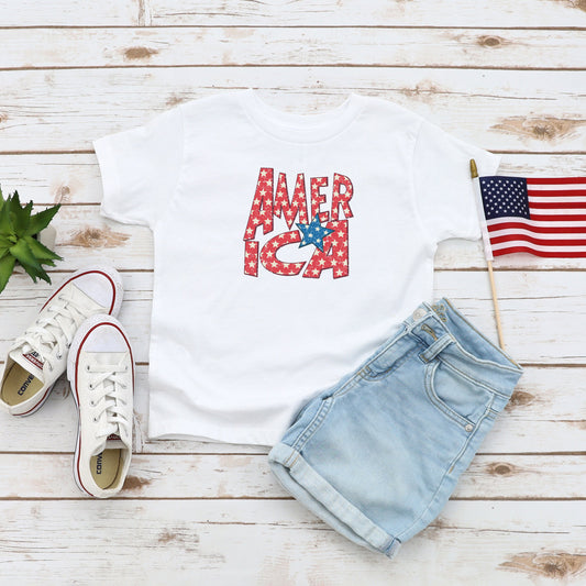 America Bold Stars | Youth Short Sleeve Crew Neck