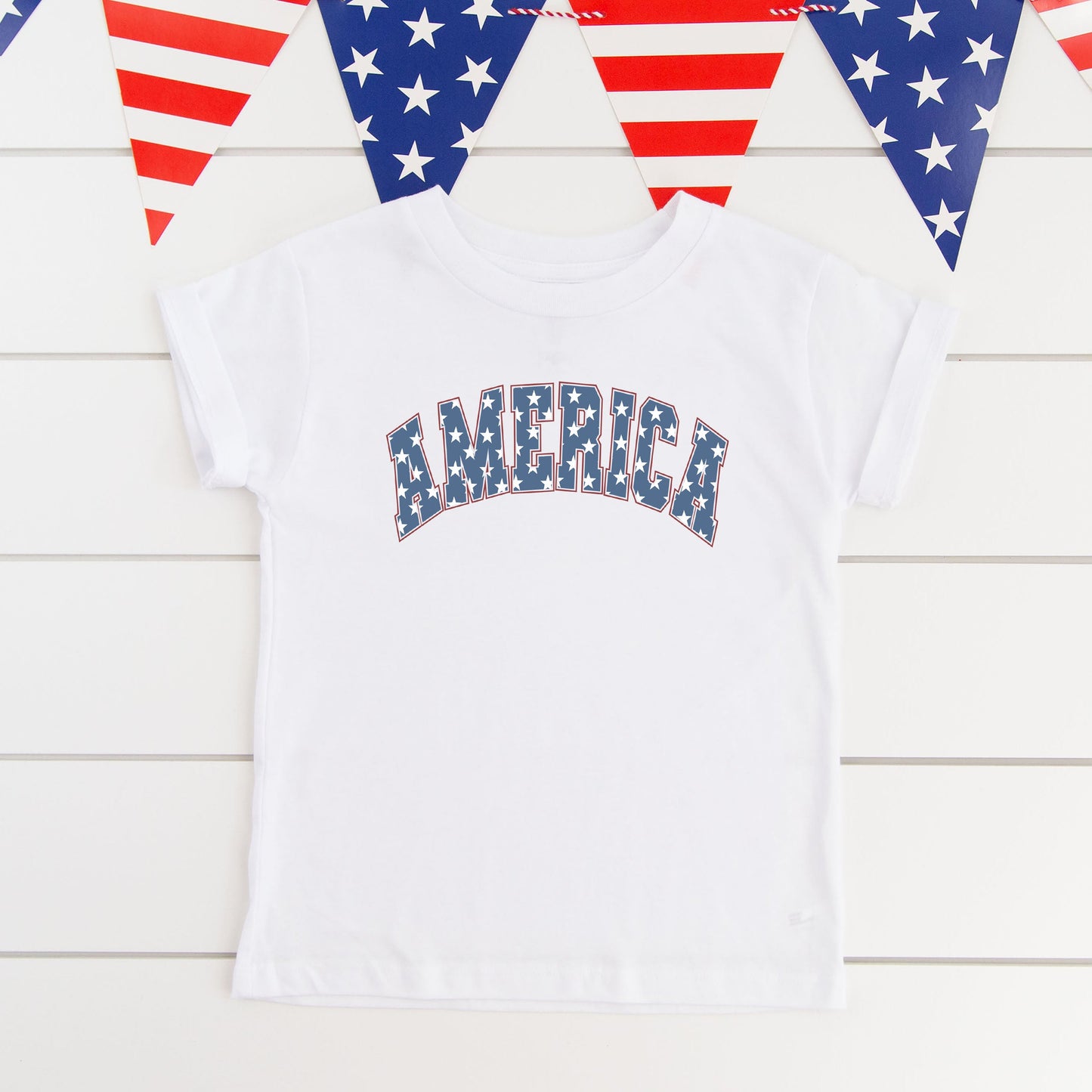 Retro America Stars | Youth Short Sleeve Crew Neck