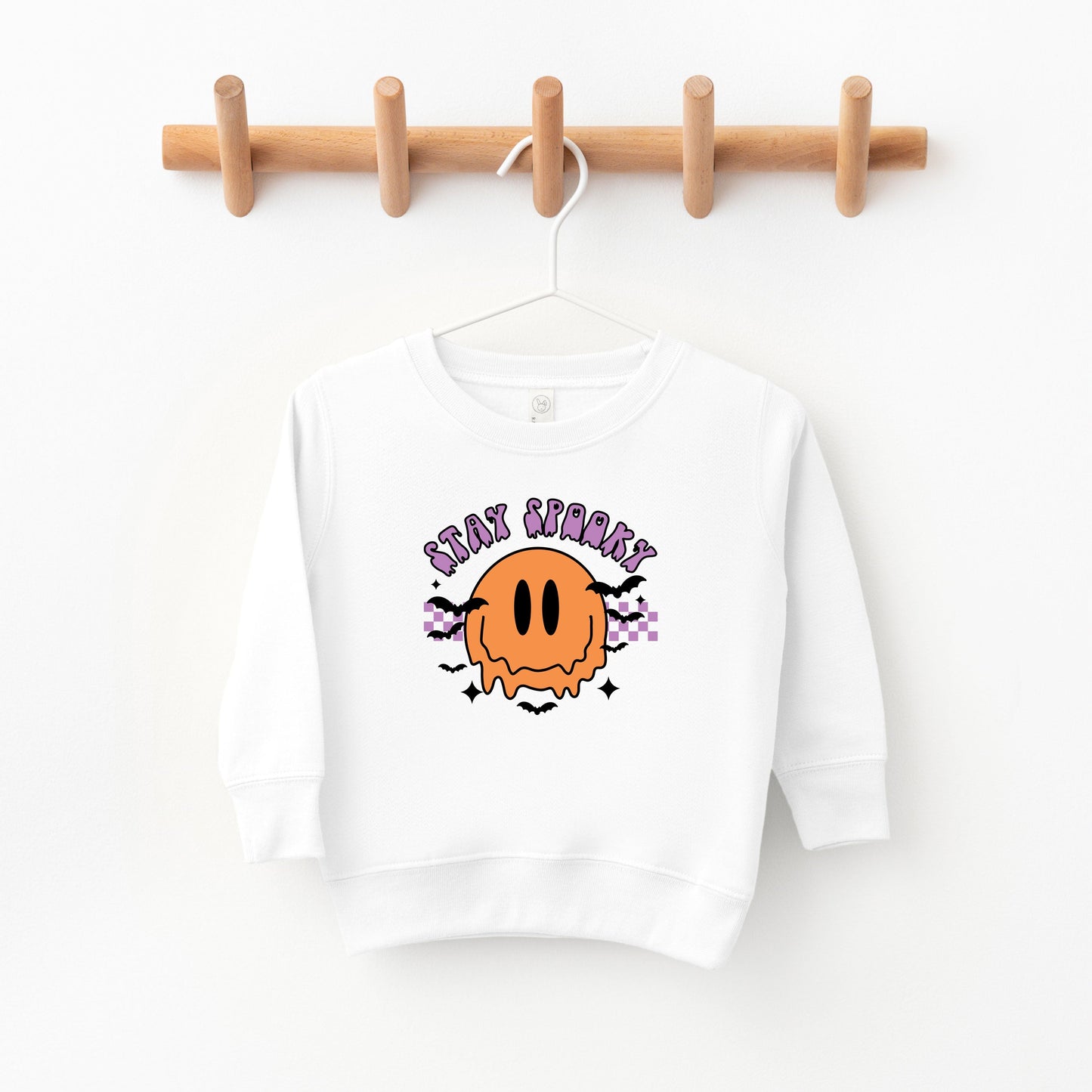 Stay Spooky Smiley Bats | Toddler Graphic Sweatshirt