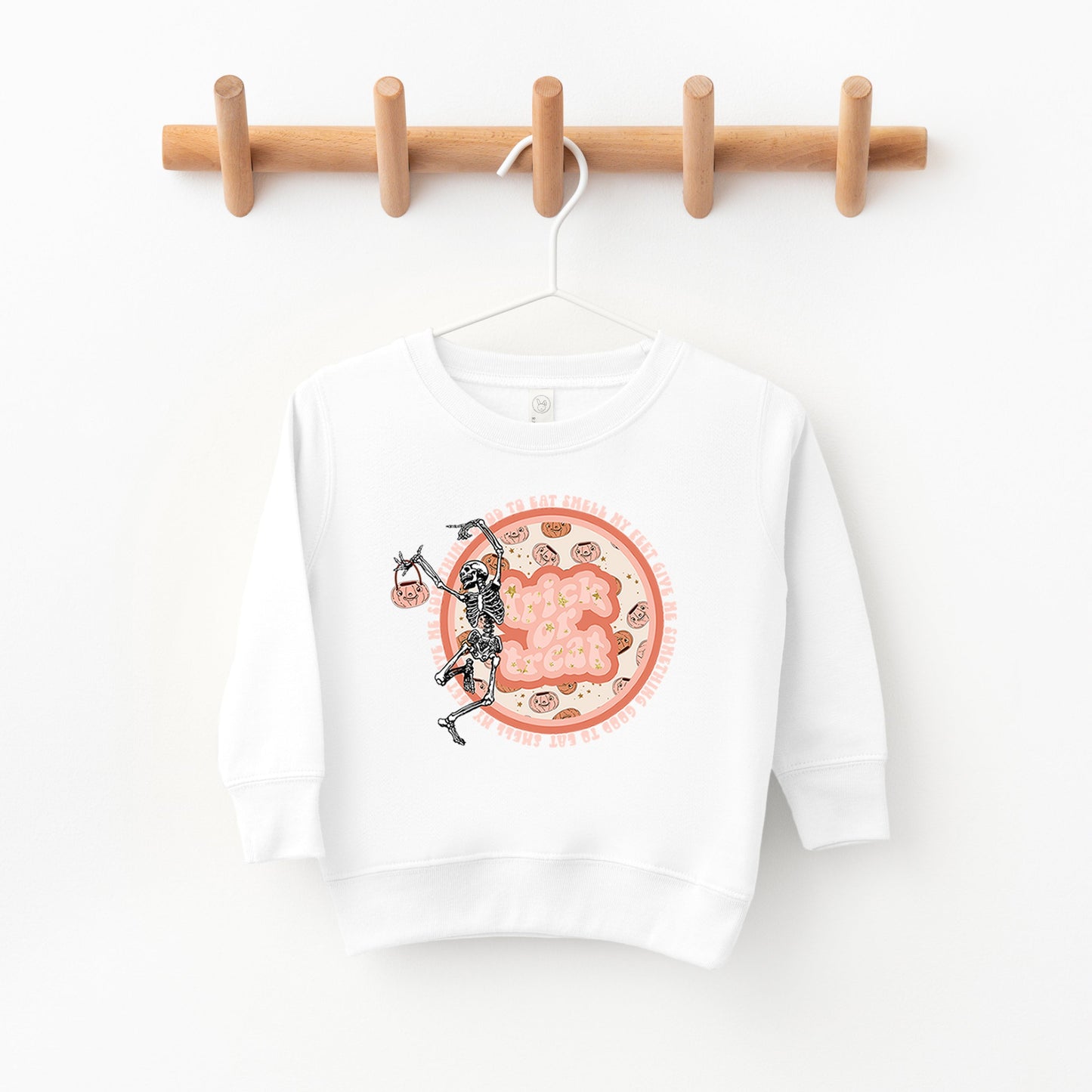 Trick Or Treat Skeleton | Toddler Sweatshirt