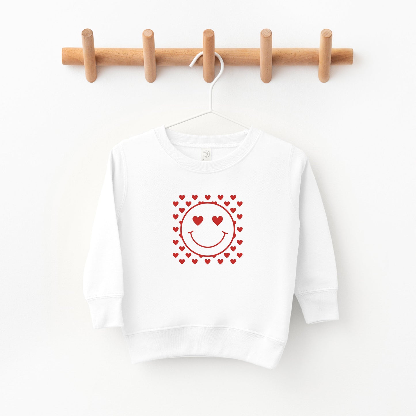Smiley Face Hearts | Toddler Sweatshirt