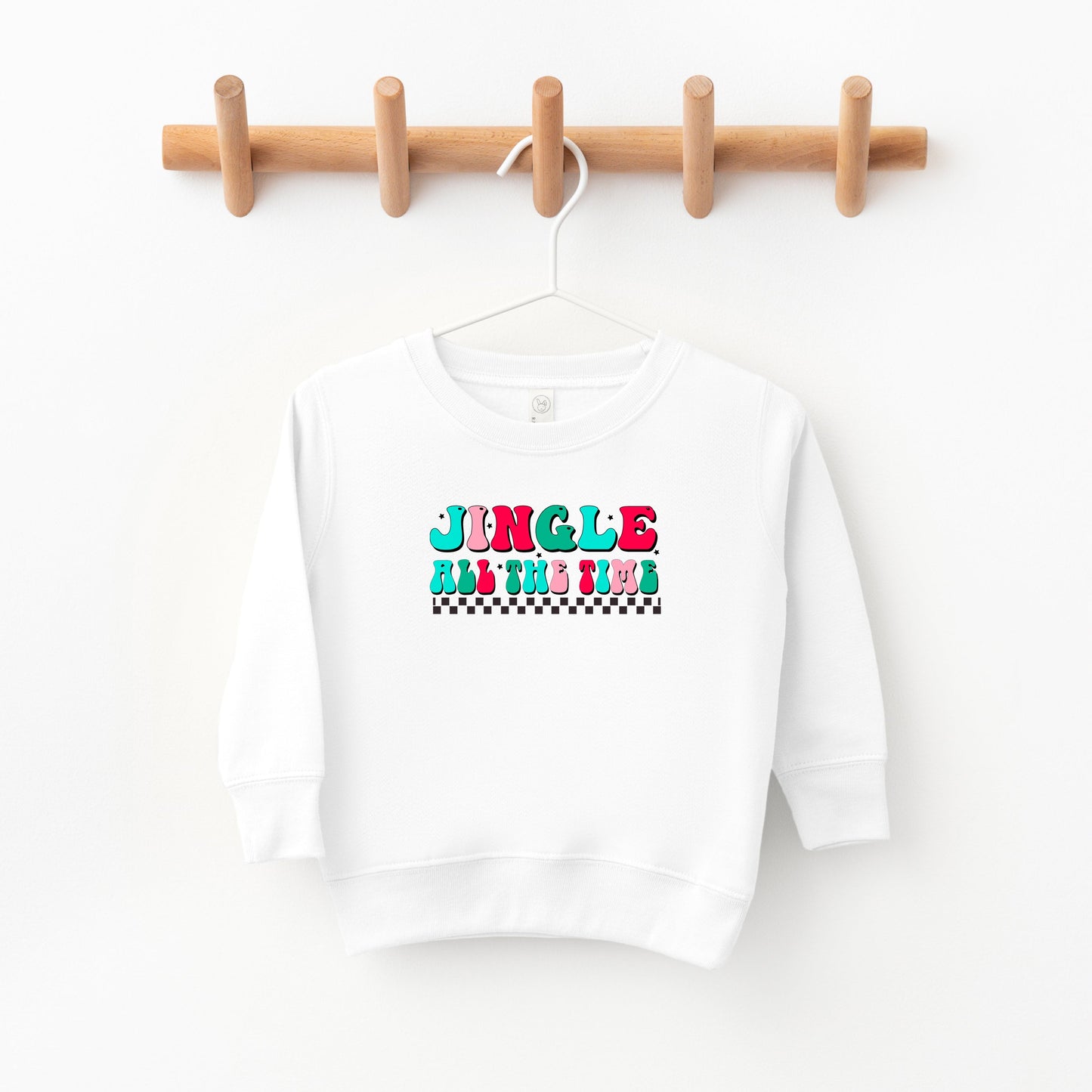 Retro Jingle All The Time | Toddler Sweatshirt