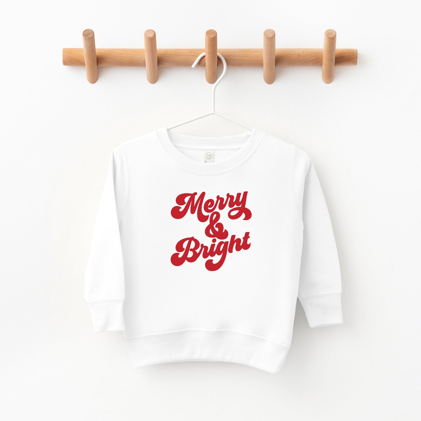 Bold Merry And Bright | Toddler Sweatshirt
