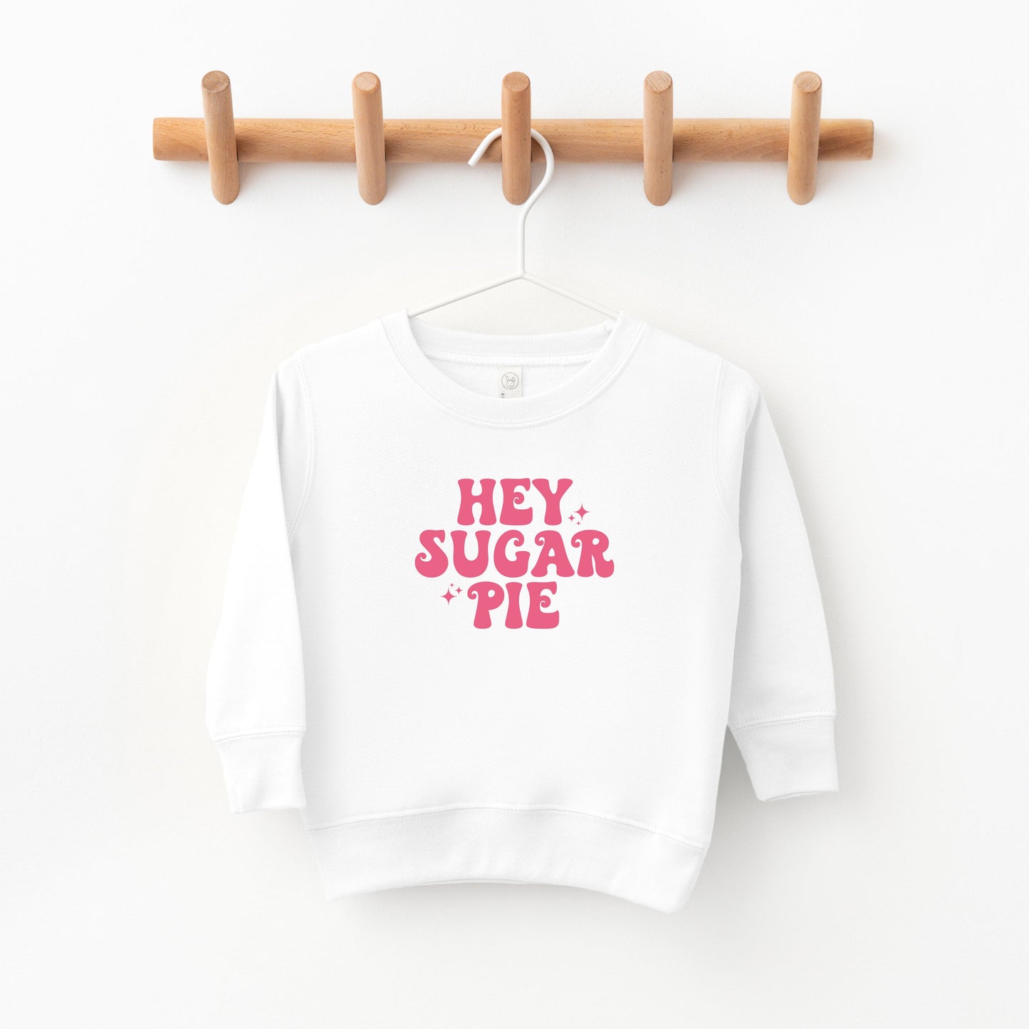 Hey Sugar Pie Stars Pink | Toddler Sweatshirt