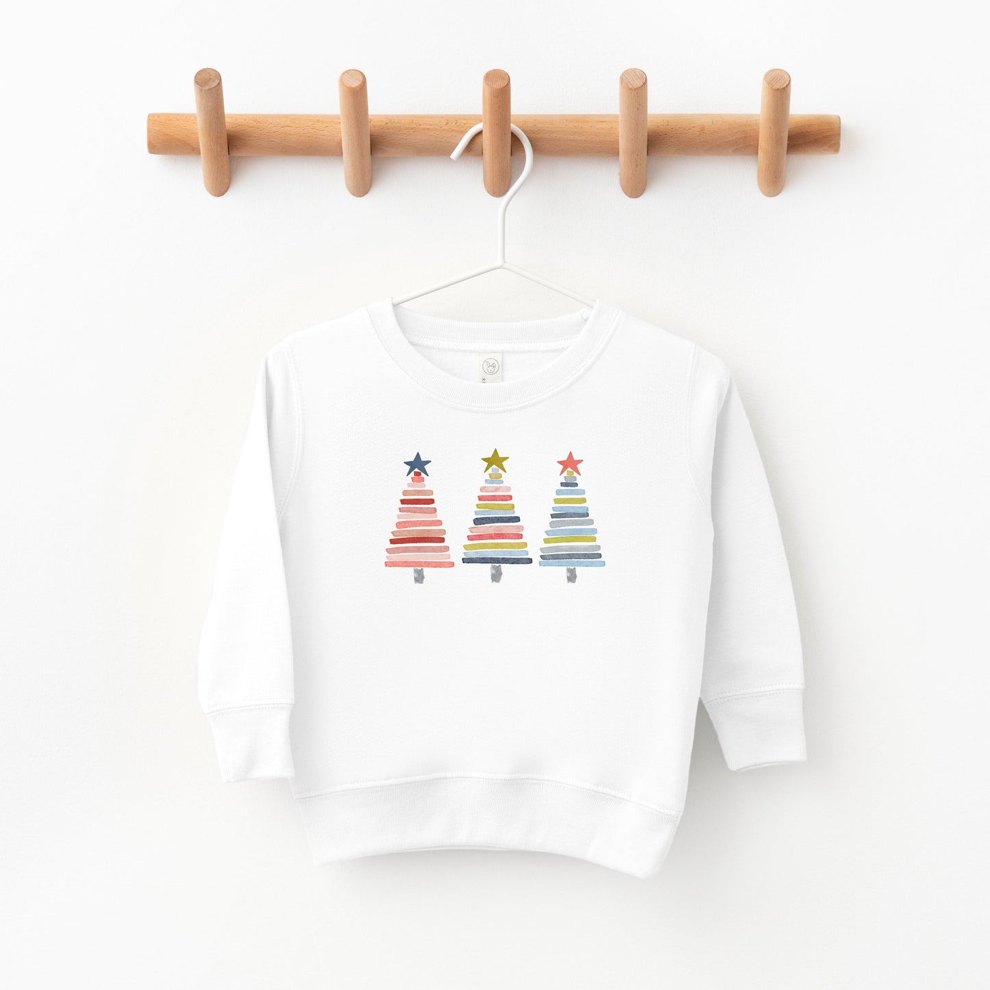 Colorful Christmas Trees | Toddler Sweatshirt