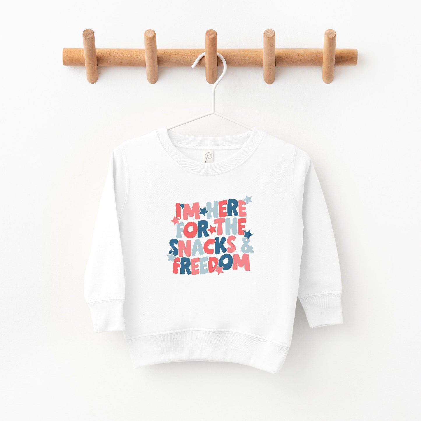 I'm Here For The Snacks | Toddler Sweatshirt