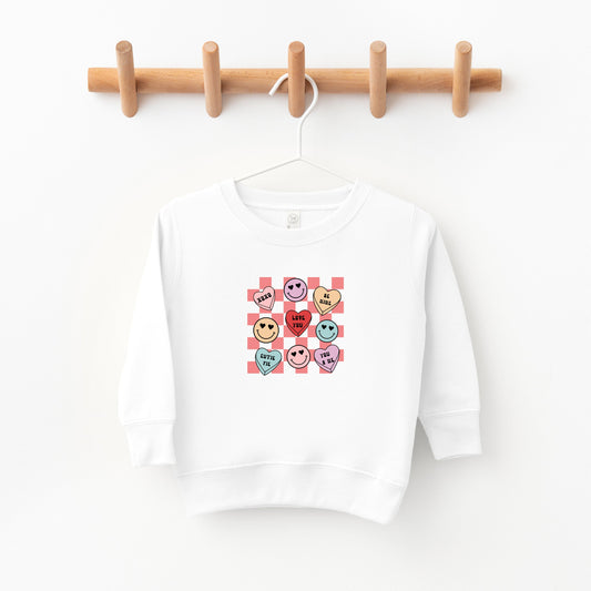 Candy Heart Smile Solid | Toddler Sweatshirt