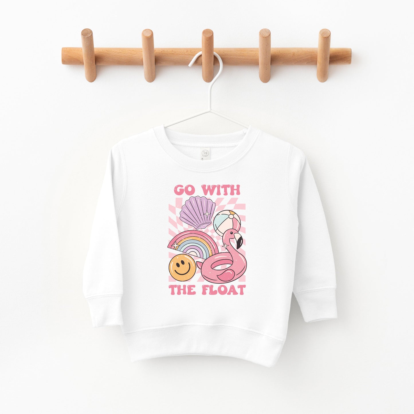 Go With The Float Pink | Toddler Sweatshirt