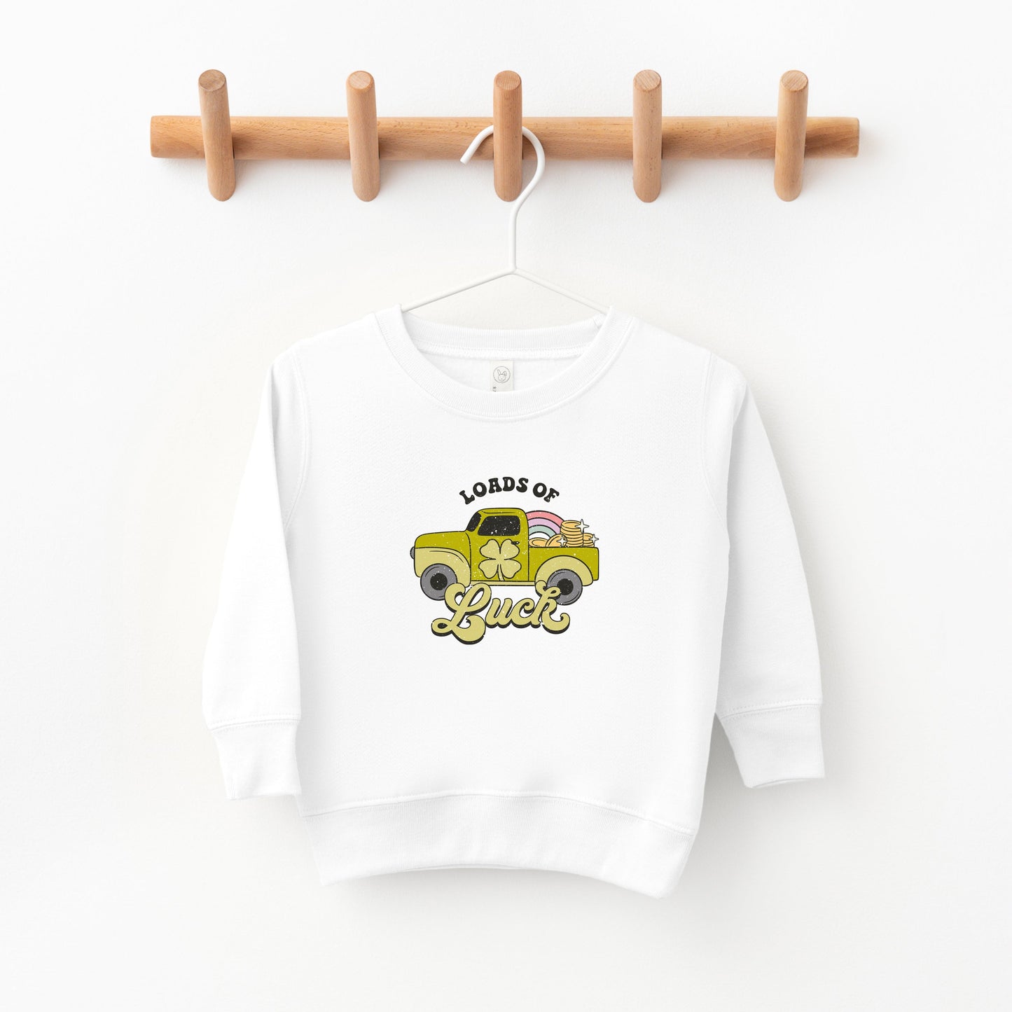 Loads Of Luck Retro Truck | Toddler Sweatshirt