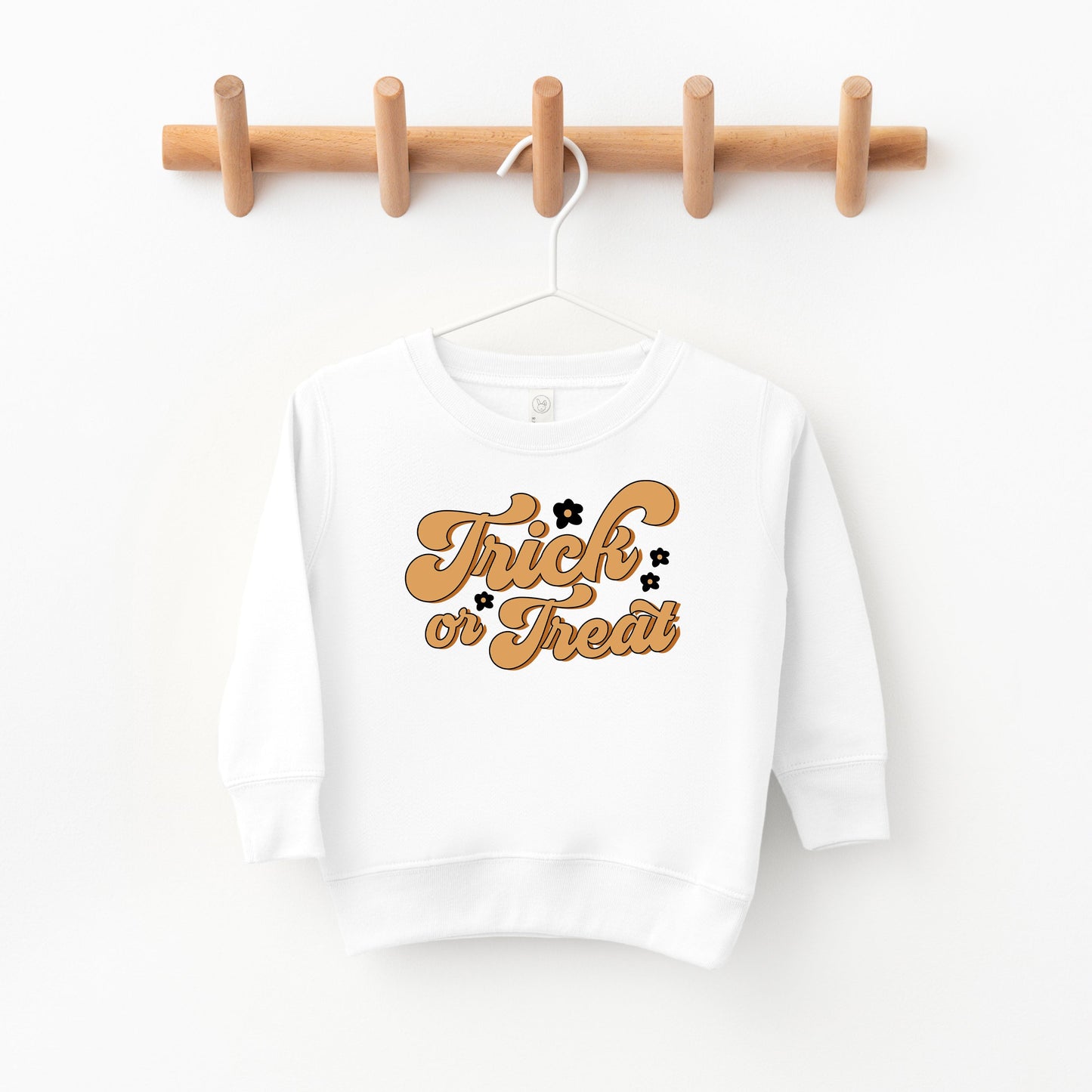 Trick Or Treat Flowers | Toddler Sweatshirt