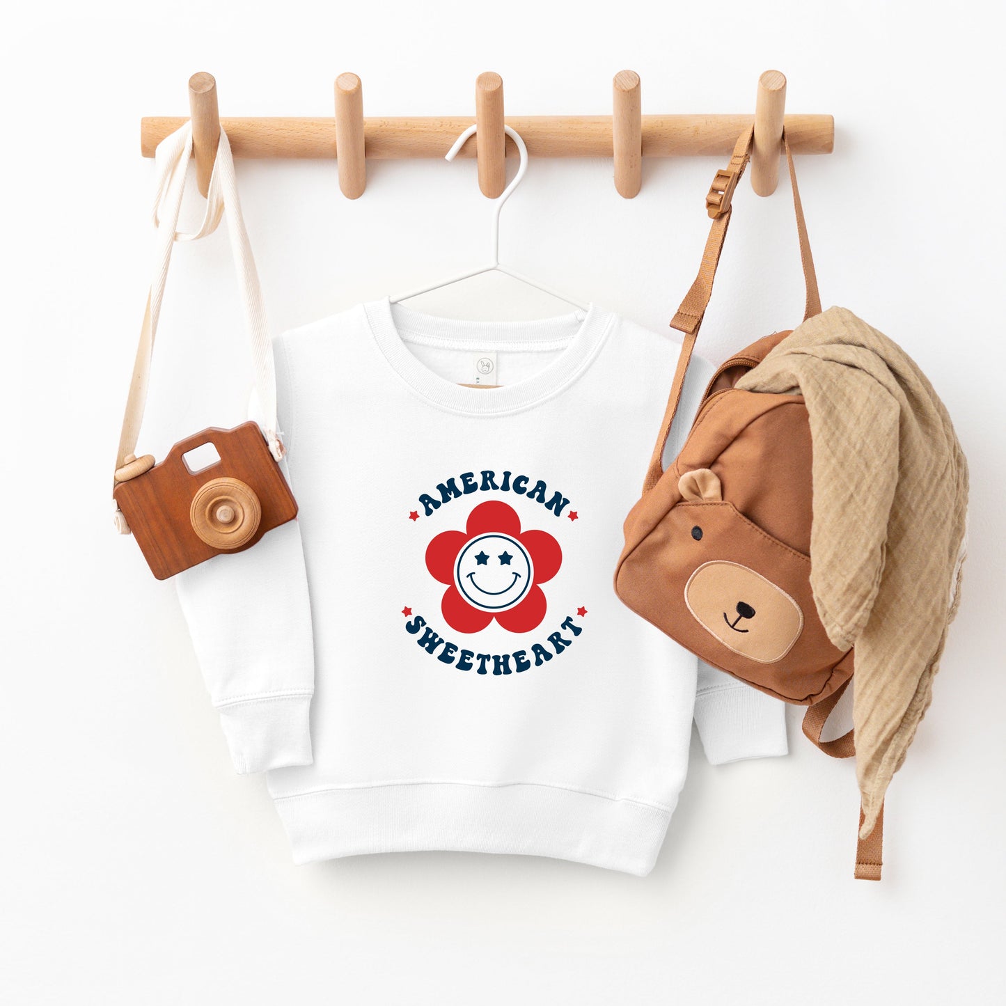 American Sweetheart Flower | Toddler Sweatshirt