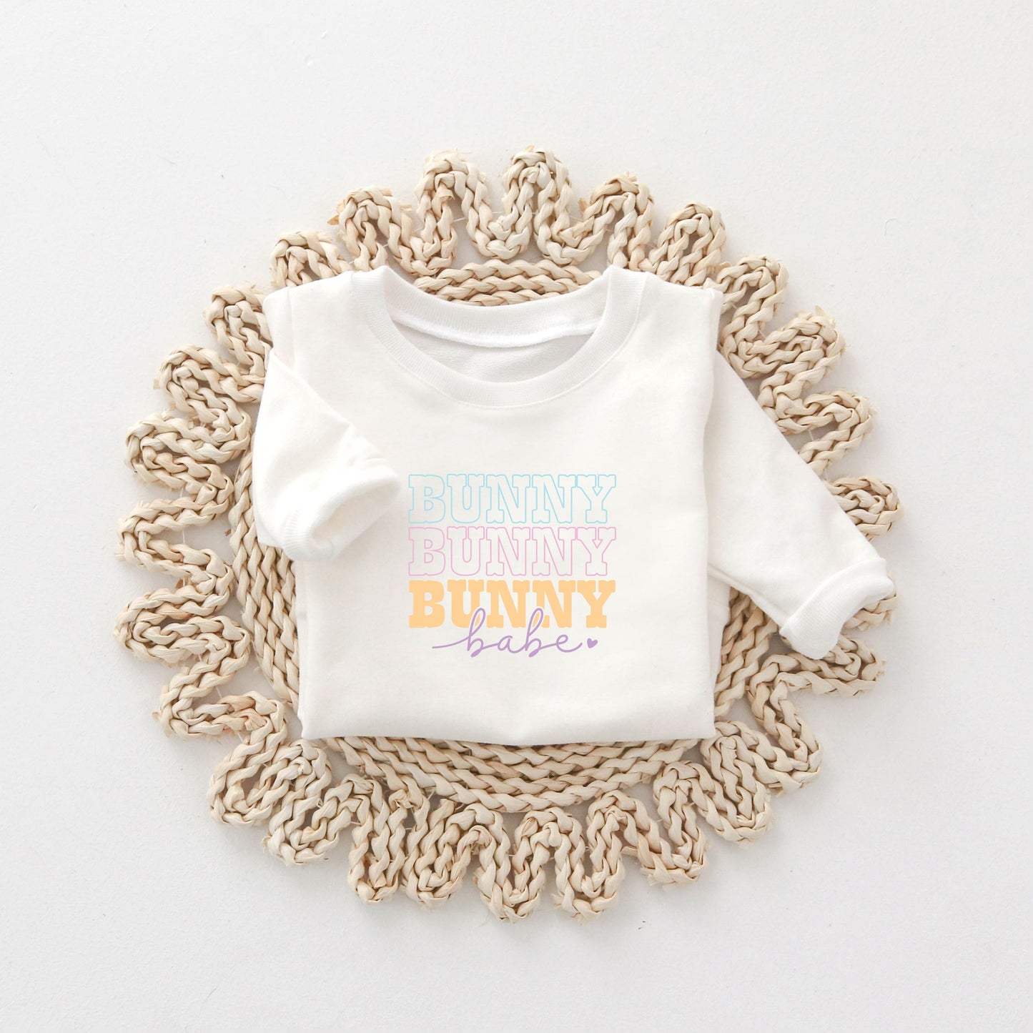 Bunny Babe Cursive | Toddler Sweatshirt