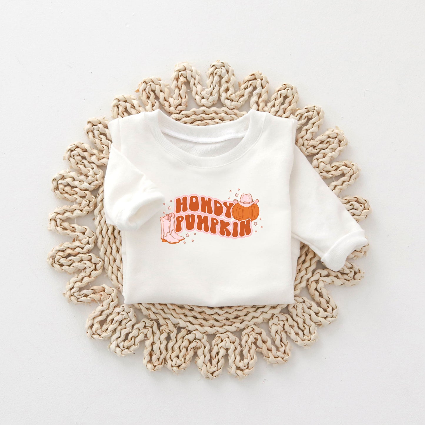 Howdy Pumpkin Boots | Toddler Sweatshirt