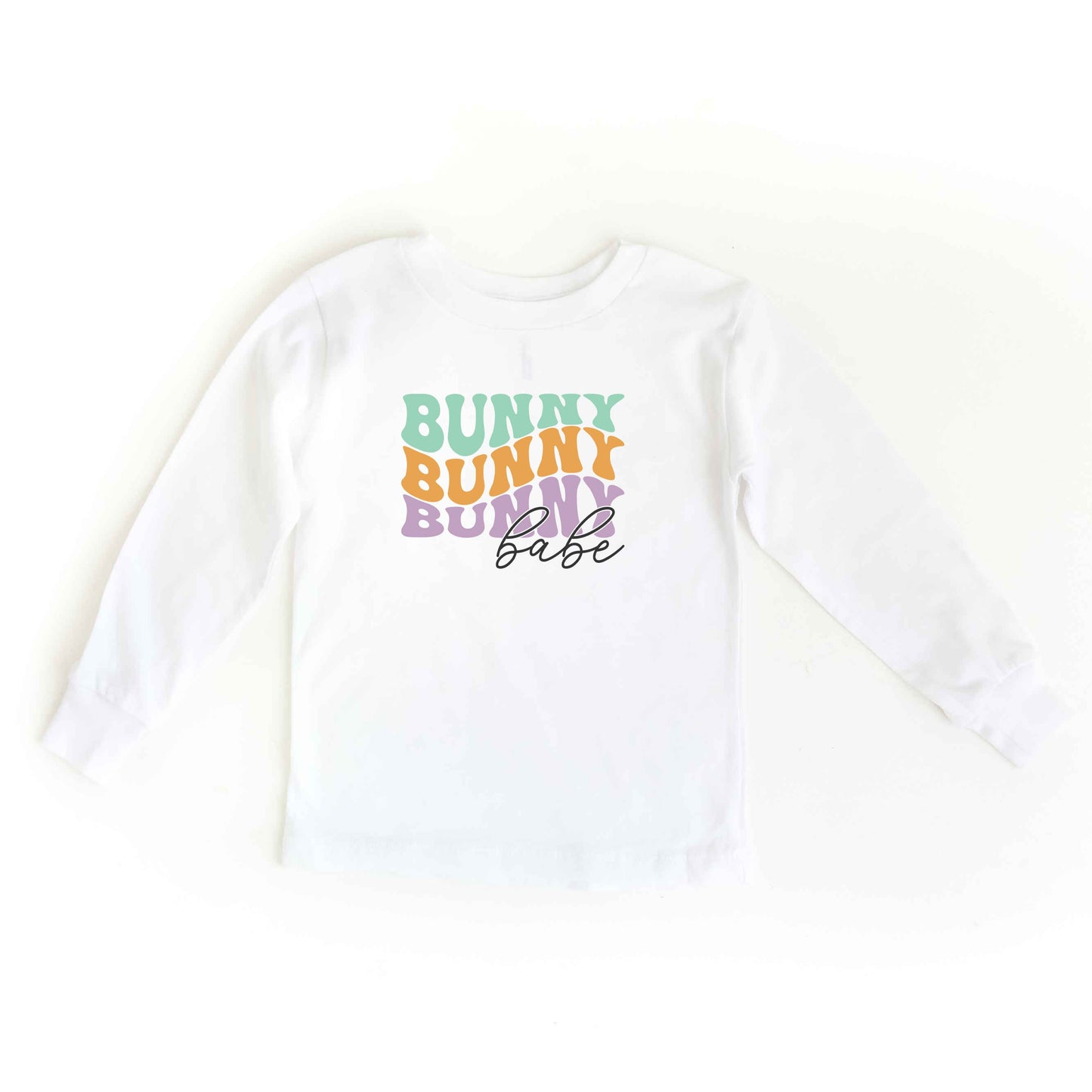 Bunny Babe Stacked | Toddler Long Sleeve Tee