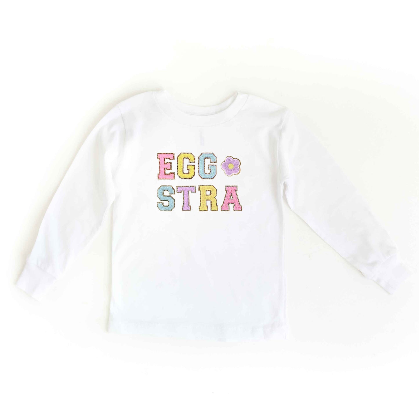 Eggstra Flower | Toddler Long Sleeve Tee