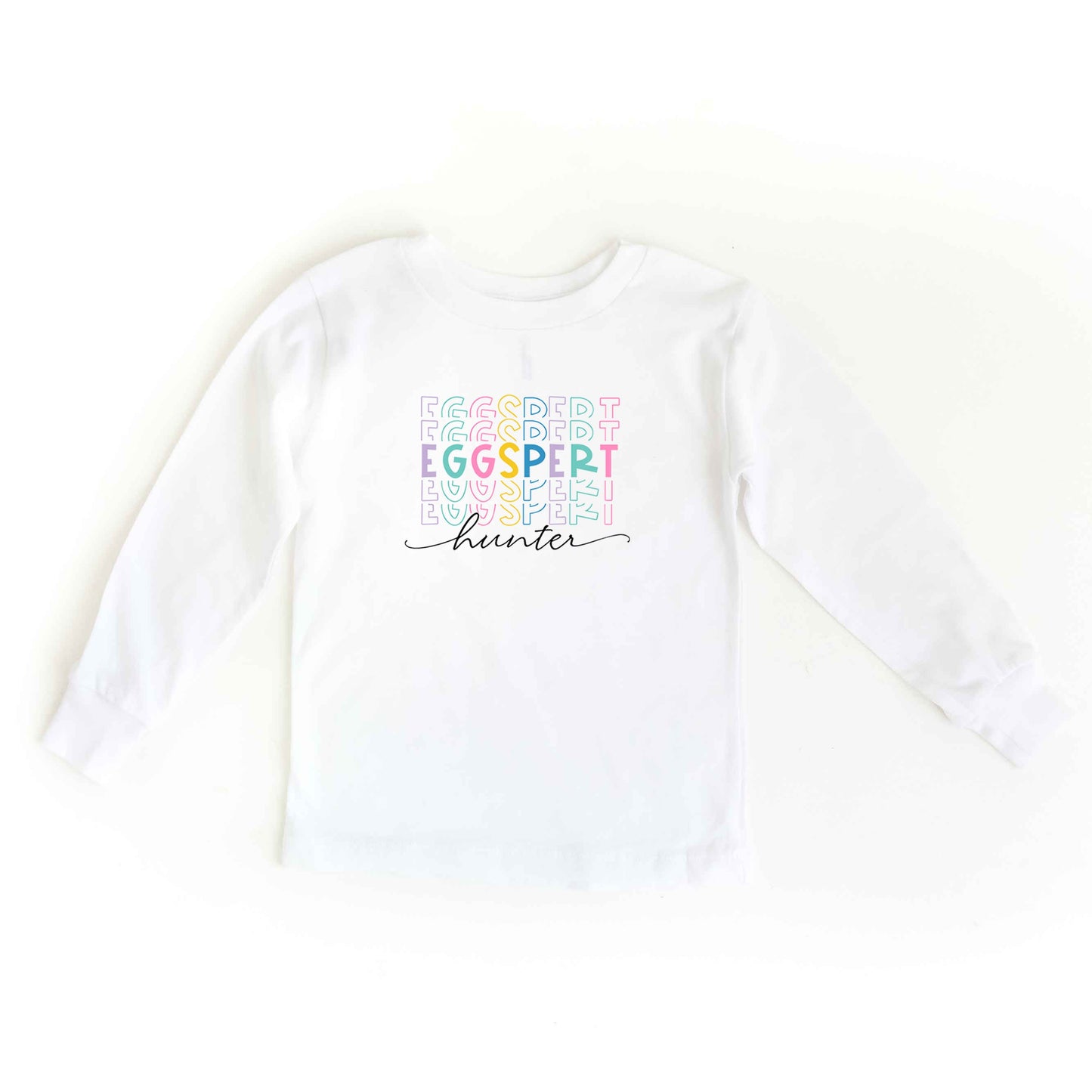 Eggspert Hunter Stacked | Toddler Long Sleeve Tee