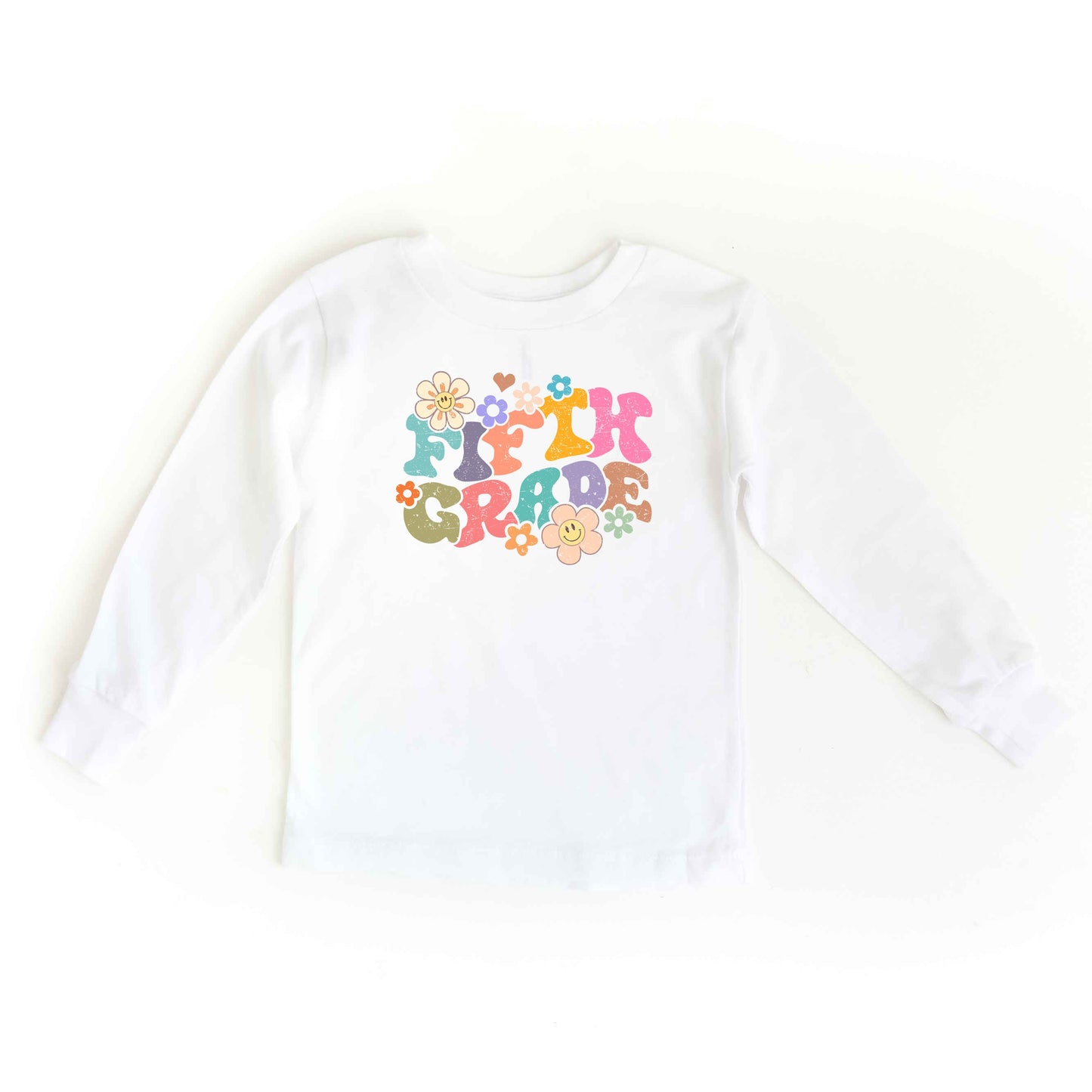 Fifth Grade Flowers | Youth Graphic Long Sleeve Tee
