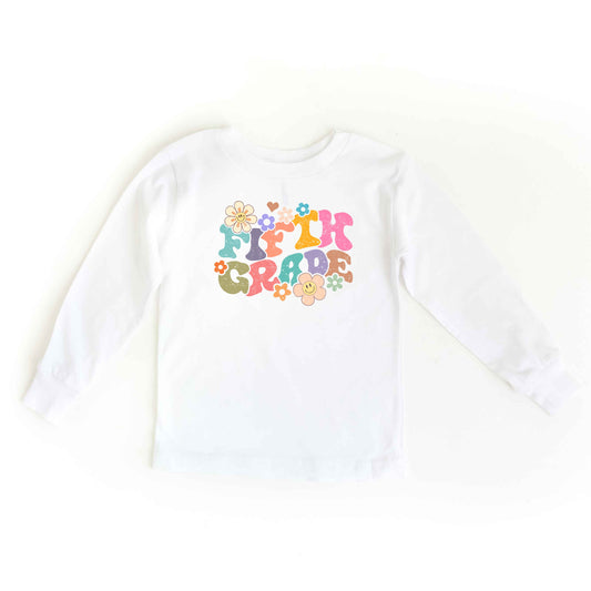 Fifth Grade Flowers | Youth Graphic Long Sleeve Tee