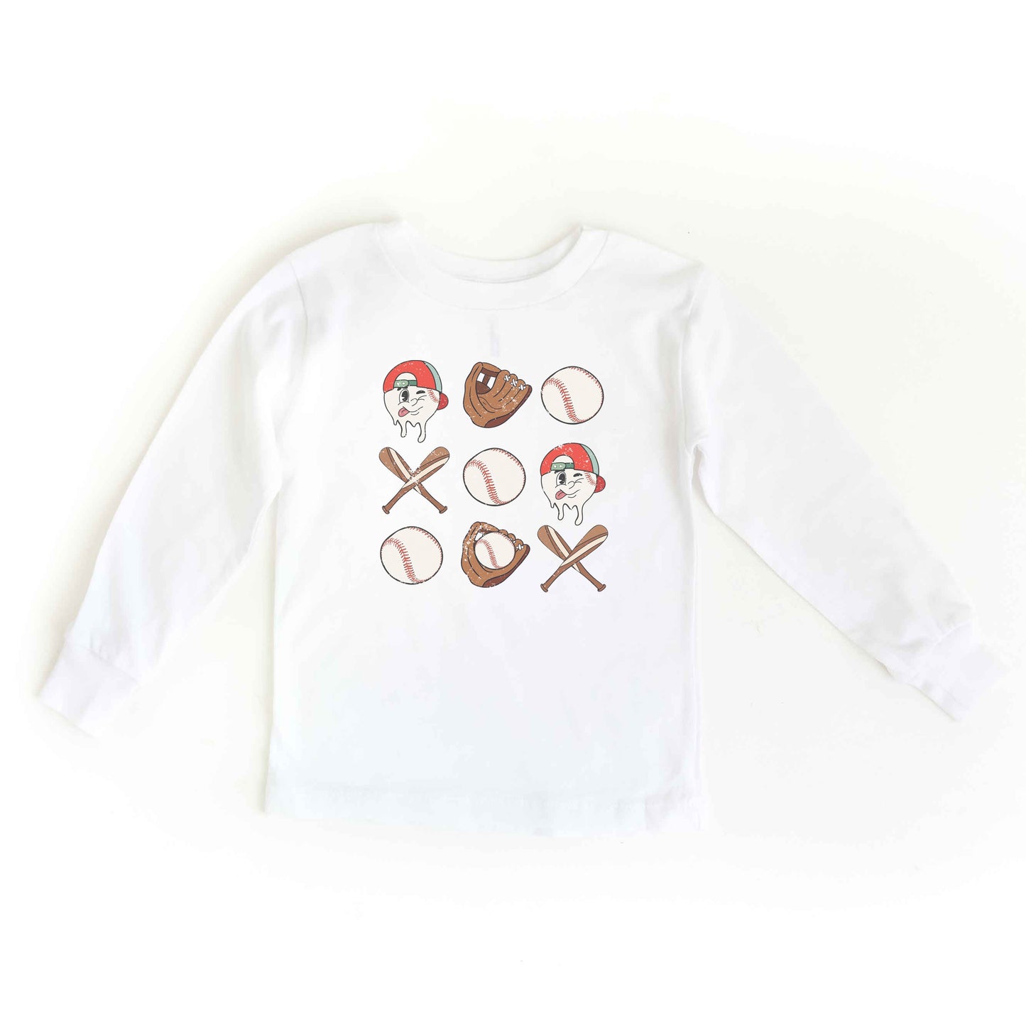 Baseball Collage | Toddler Long Sleeve Tee