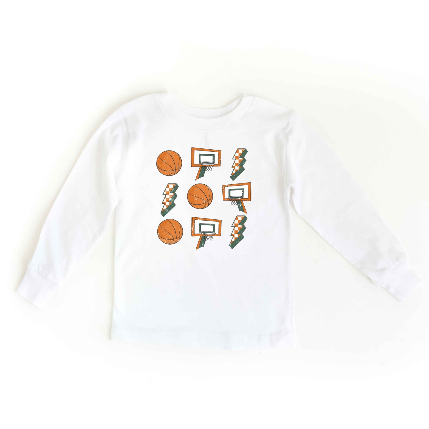 Basketball Collage | Toddler Long Sleeve Tee