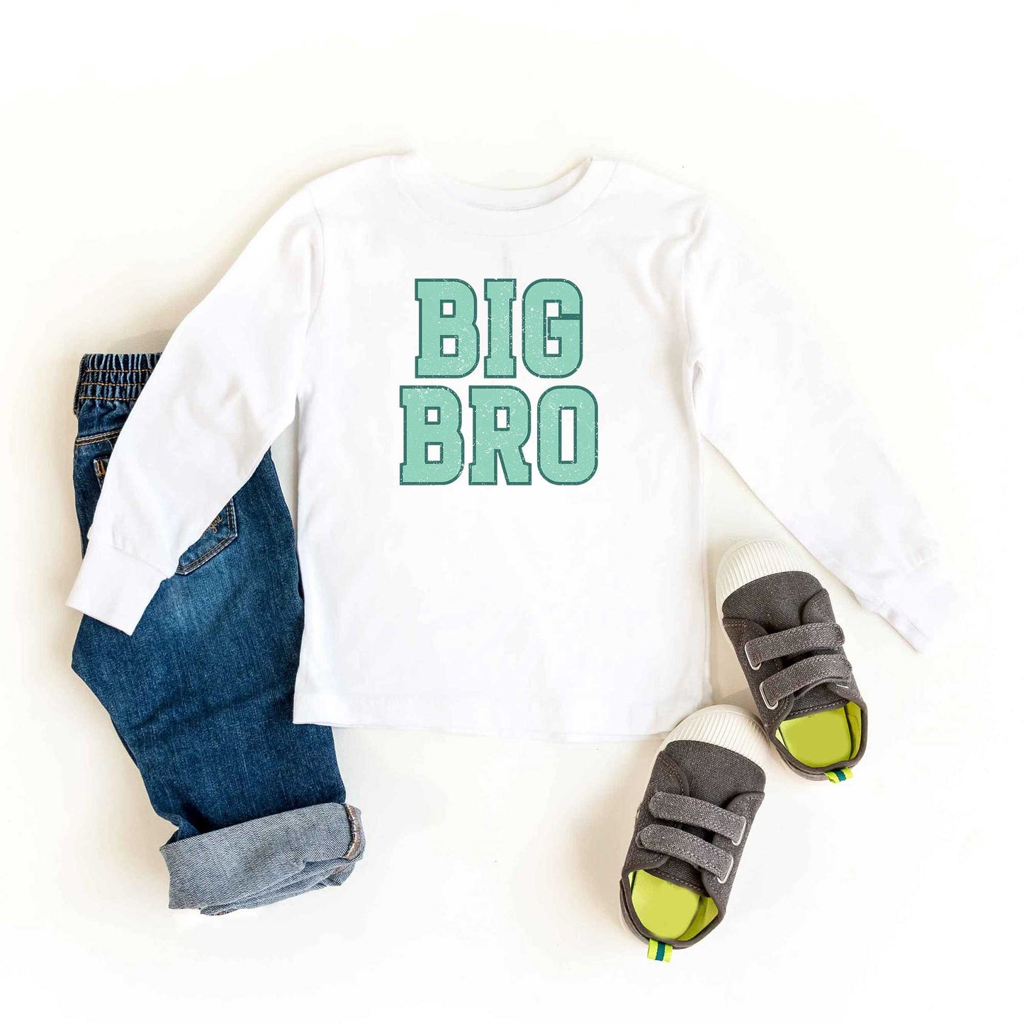 Big Bro Distressed | Youth Long Sleeve Tee