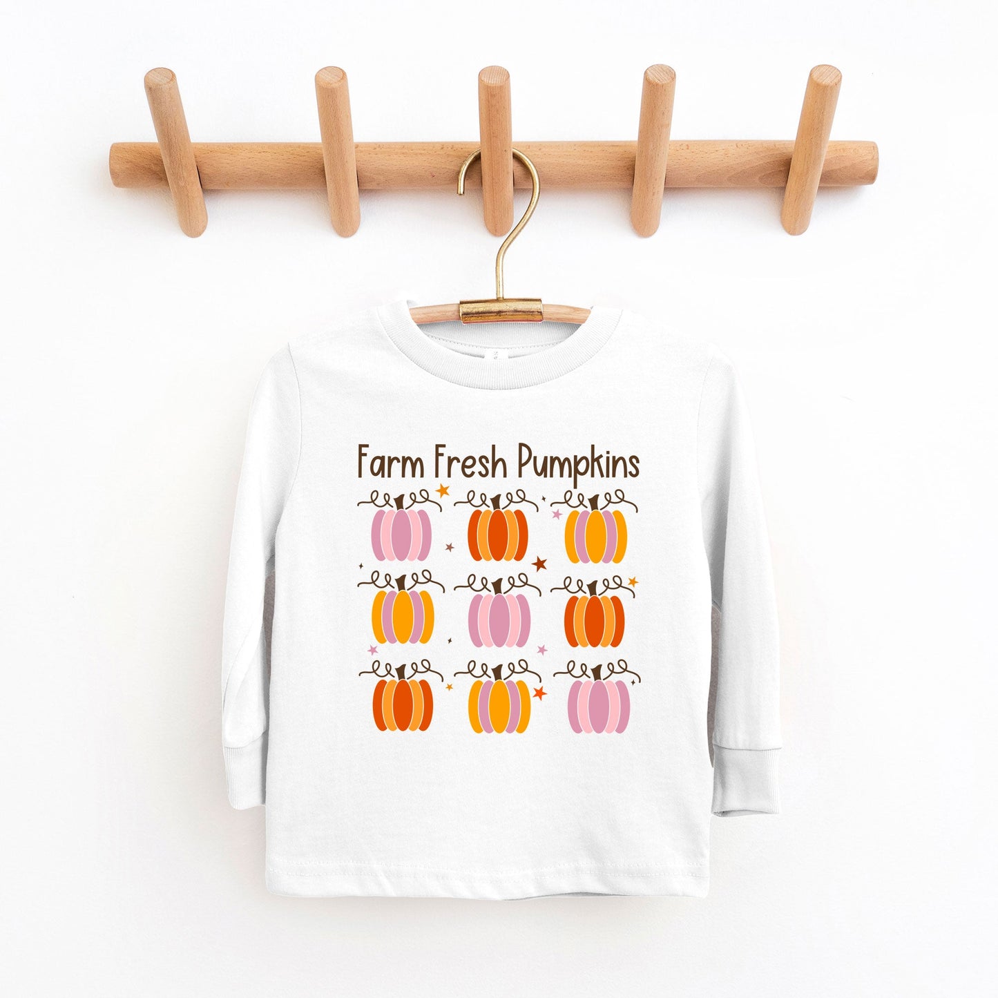 Farm Fresh Pumpkins Chart | Youth Graphic Long Sleeve Tee