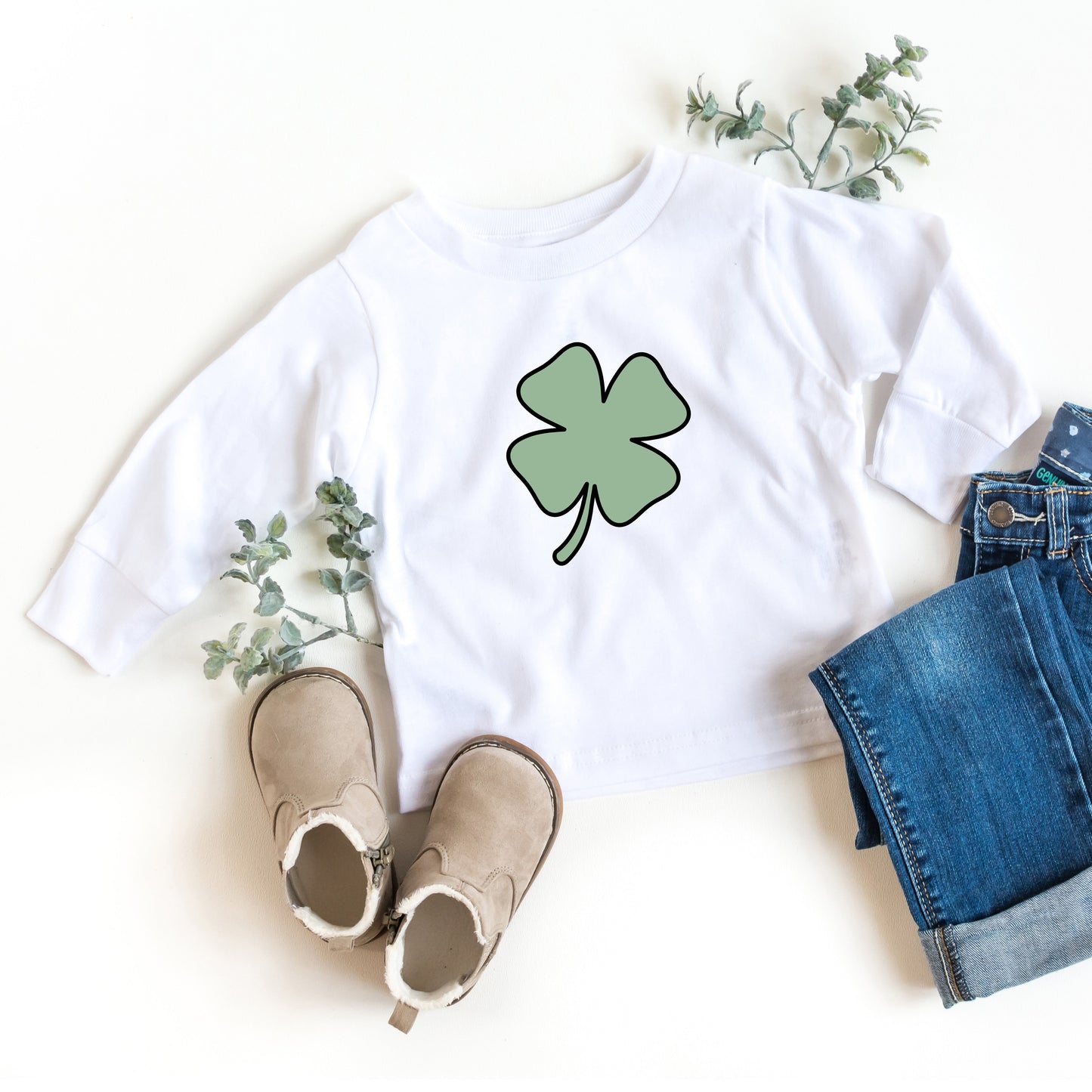 Simple Clover | Toddler Long Sleeve Tee
