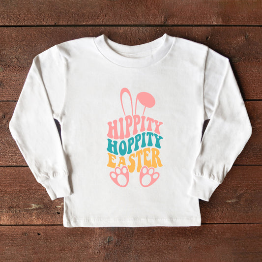 Hippity Hoppity Easter | Toddler Long Sleeve Tee