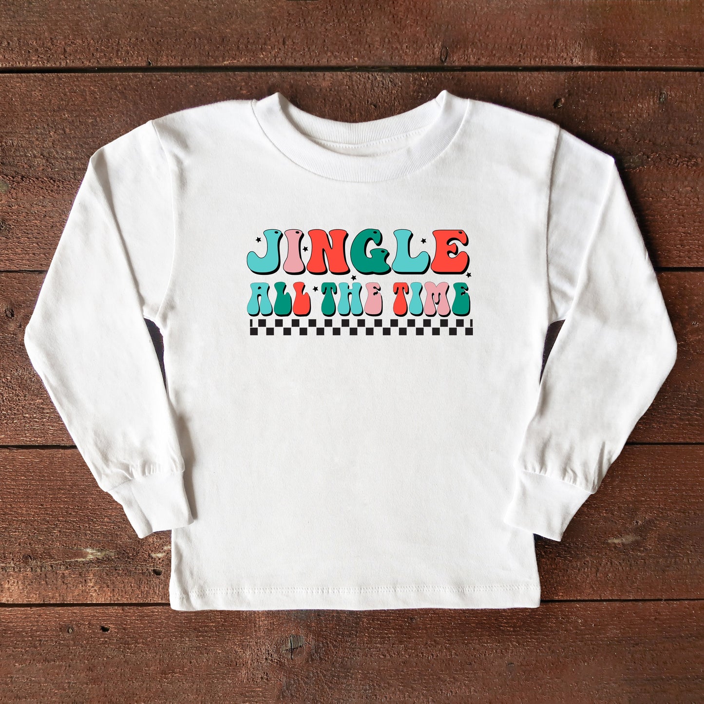 Retro Jingle All The Time | Youth Long Sleeve Tee