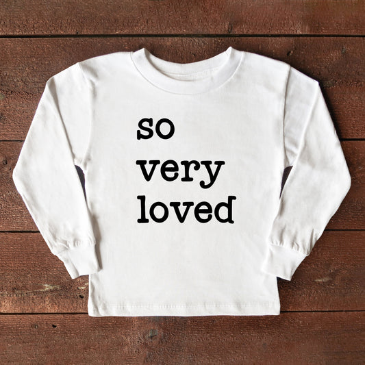 So Very Loved | Toddler Long Sleeve Tee