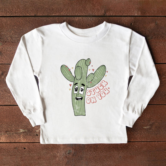 Stuck On You Cactus | Toddler Long Sleeve Tee