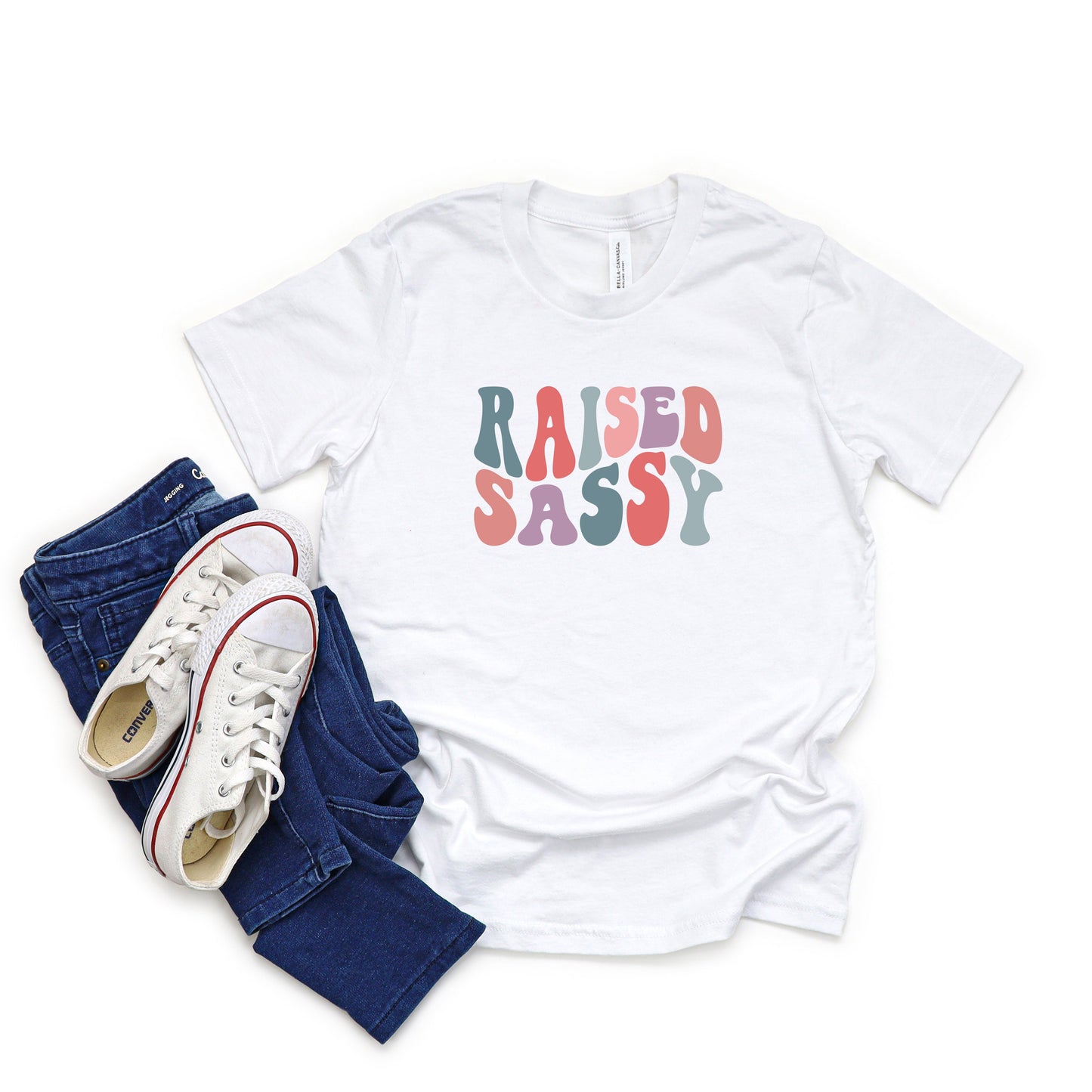 Raised Sassy Wavy | Youth Short Sleeve Crew Neck