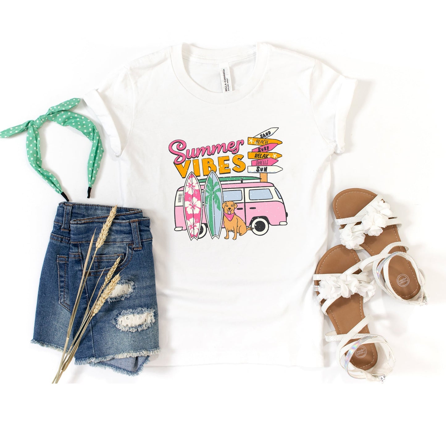 Summer Vibes Dog | Toddler Graphic Short Sleeve Tee