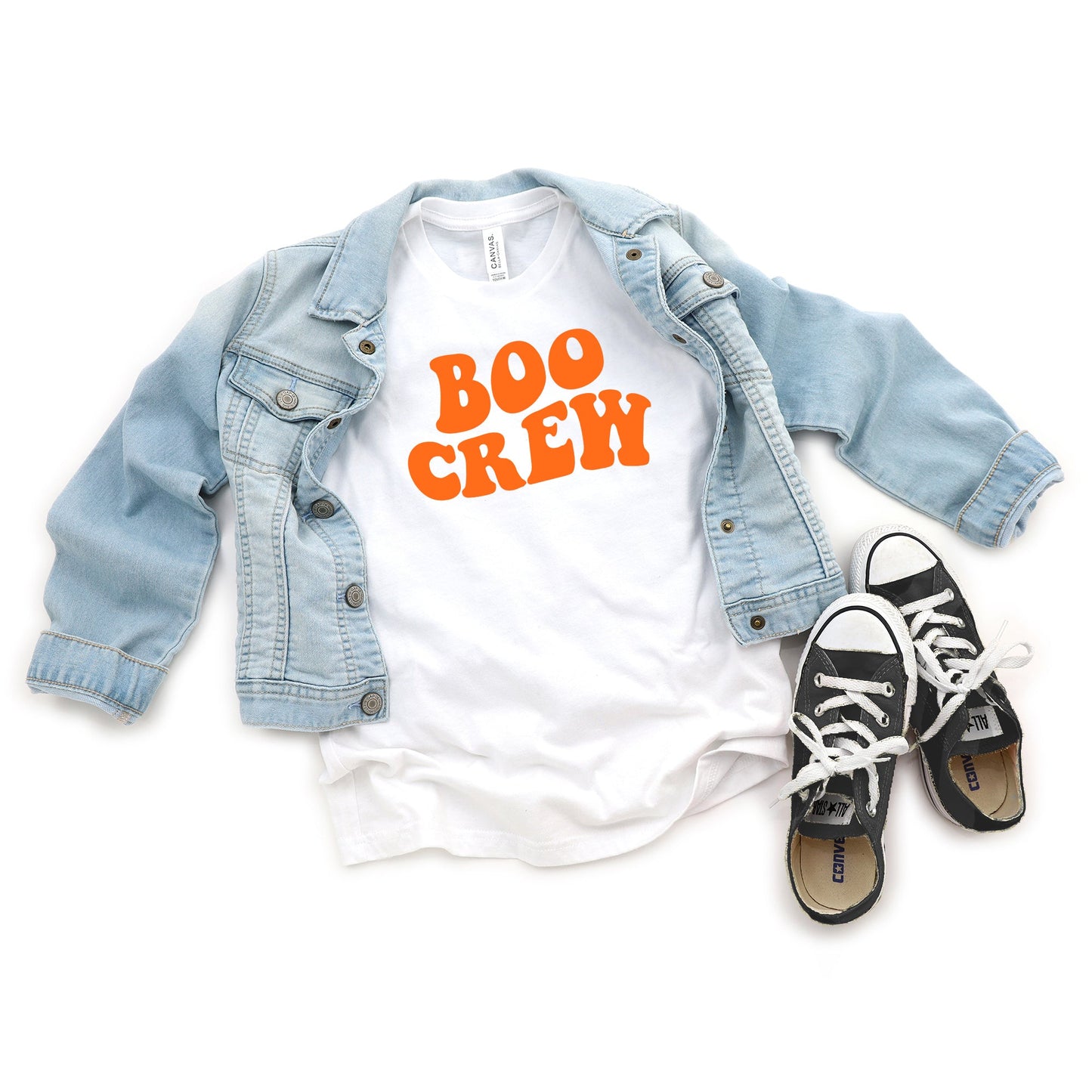 Boo Crew Wavy | Youth Short Sleeve Crew Neck