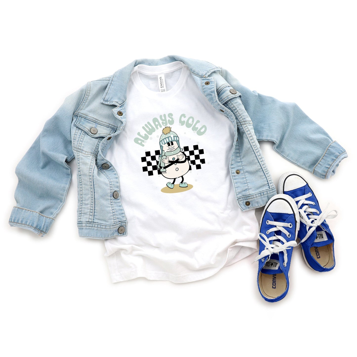 Always Cold Snowman | Youth Short Sleeve Crew Neck