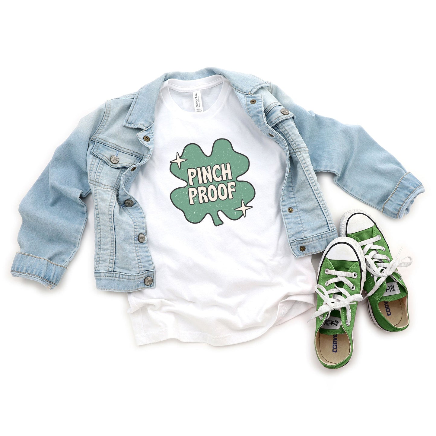 Pinch Proof Shamrock | Youth Short Sleeve Crew Neck