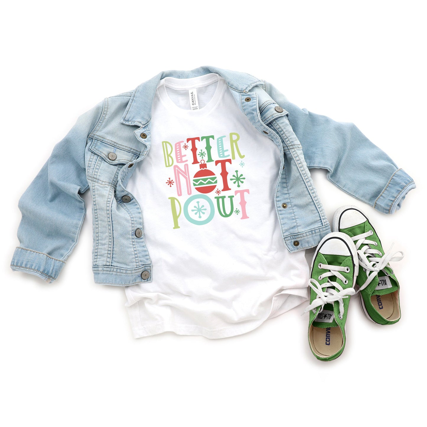Better Not Pout Colorful | Youth Short Sleeve Crew Neck