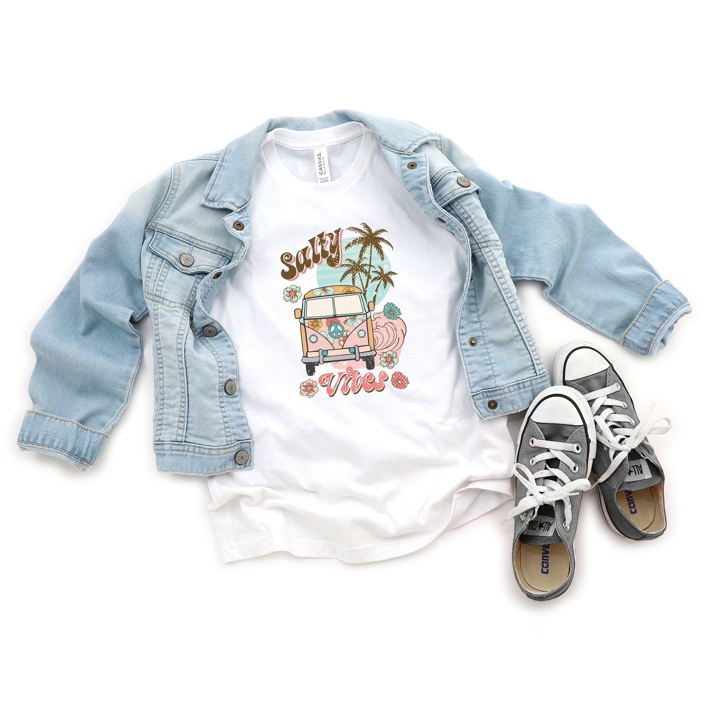 Salty Vibes Van | Youth Short Sleeve Crew Neck