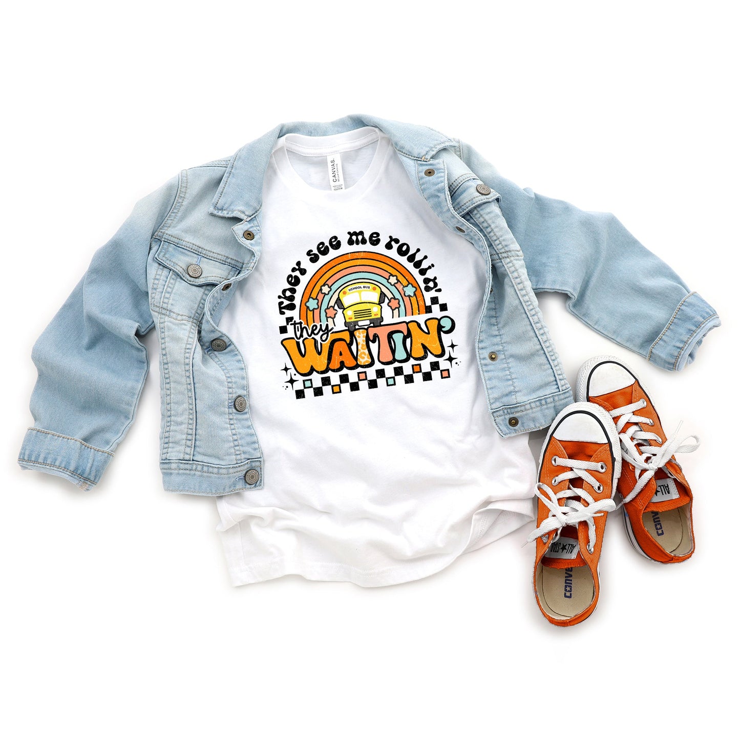 They See Me Rollin' Rainbow | Youth Graphic Short Sleeve Tee